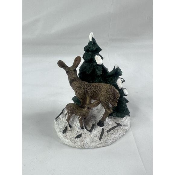 St. Nicholas Village Meadow Friends Christmas Winter Mama Baby Cottagecore - Picture 1 of 7